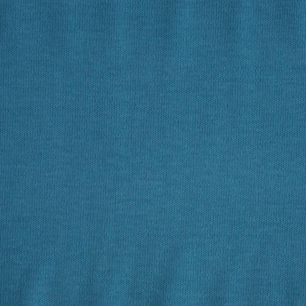Interlock Jersey uni Baumwolle adriatic blue - Bio